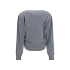 Magda Butrym Gray Wool Oves Aries Long Sleeve T-Shirt