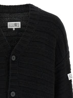 MM6 Maison Margiela Black Virgin Wool Cardigan