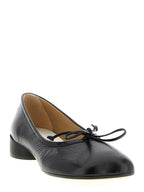 MM6 Maison Margiela Black Calfskin Mid Heel Pumps