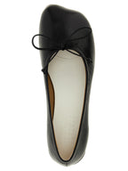 MM6 Maison Margiela Black Calfskin Mid Heel Pumps