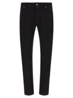 Jacob Cohen Black Cotton Straight-Leg Jeans
