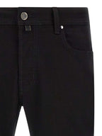 Jacob Cohen Black Cotton Straight-Leg Jeans