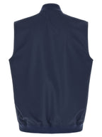 Brunello Cucinelli Blue Polyester Sleeveless Jacket