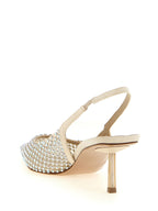 LE SILLA Beige Polyester Mid Heel Pumps