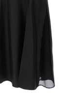 Loulou De Saison Black Silk Midi Dress