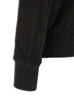 GIORGIO BRATO Black Lamb Leather Leather Jacket