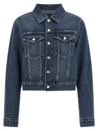 7 For All Mankind Blue Cotton Denim Jacket
