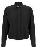 Fabiana Filippi Black Virgin Wool Blouse