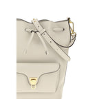 Coccinelle Green Calf Leather Bos Taurus Backet Bag