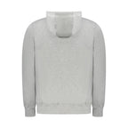 Gray Cotton Mens Sweater Hoodie