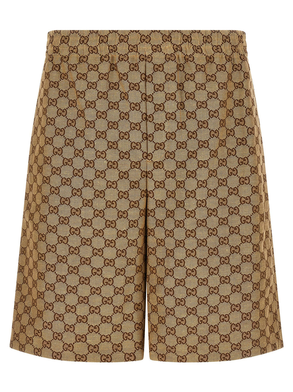 Beige Linen Bermuda Shorts