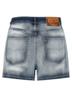 Diesel Blue Cotton Bermuda Shorts