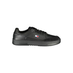 Black Polyurethane Men's Sneaker