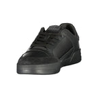 Black Polyurethane Men's Sneaker