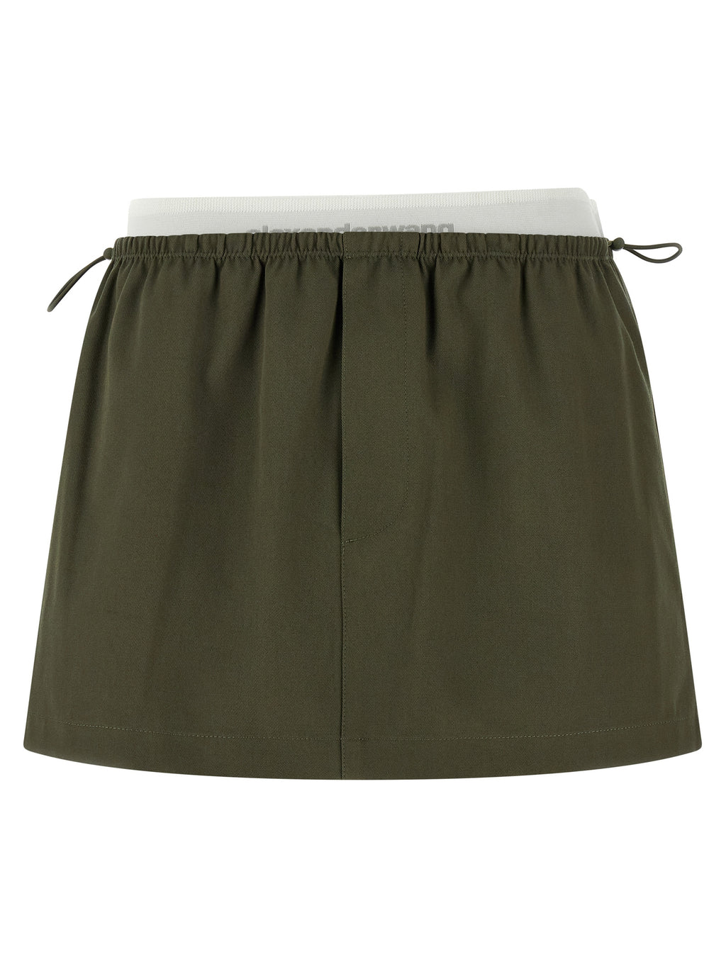 Bicolor Cotton Long Skirt