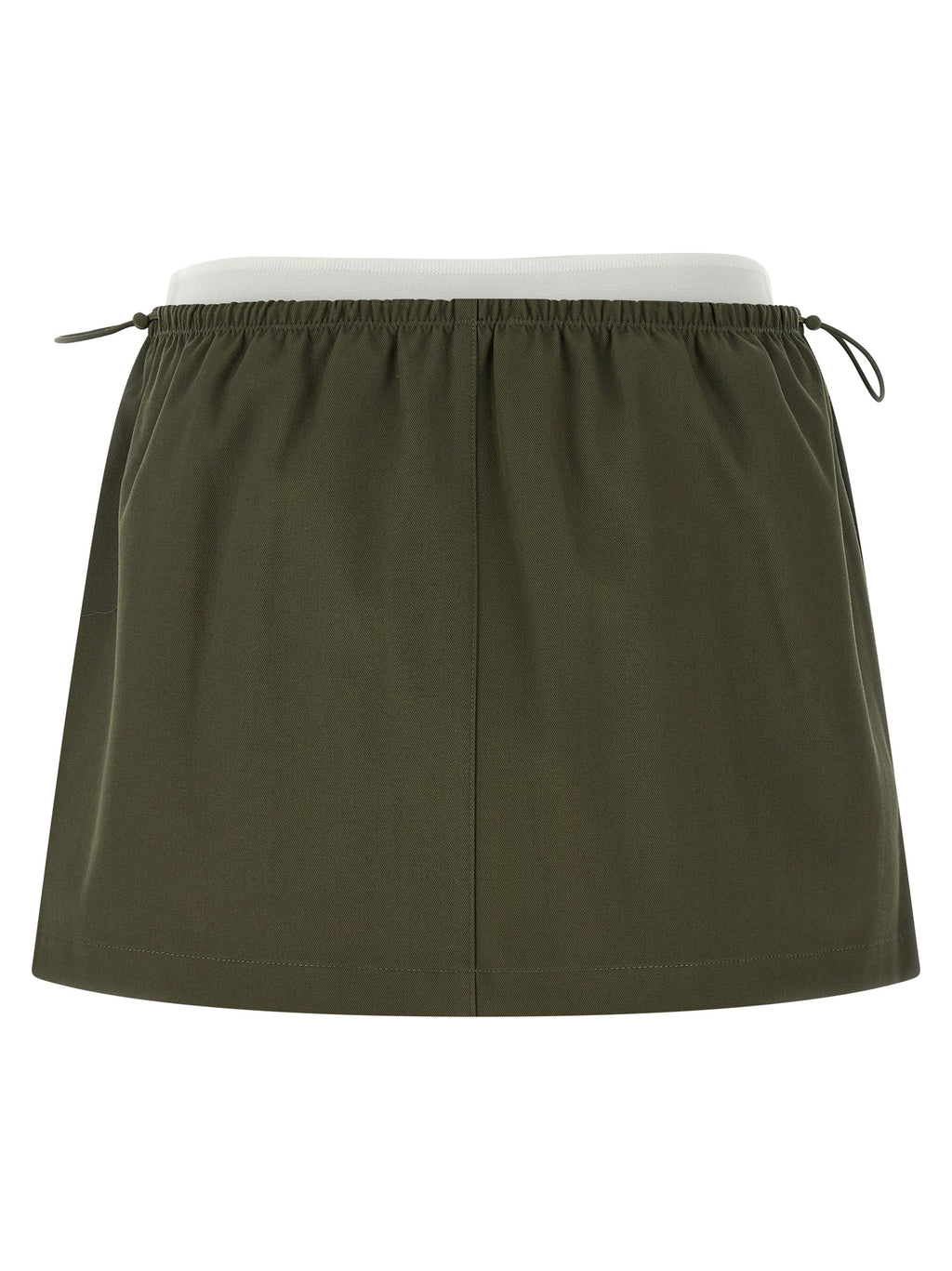 Bicolor Cotton Long Skirt