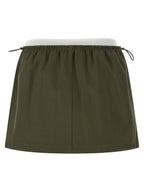 Bicolor Cotton Long Skirt
