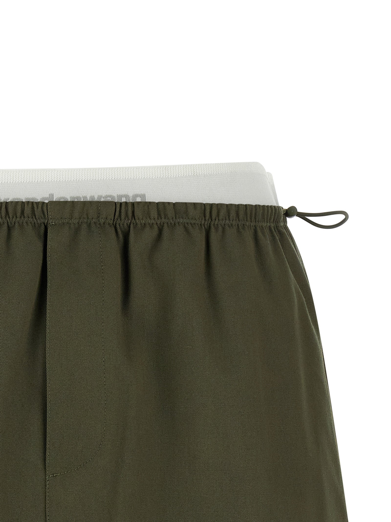 Bicolor Cotton Long Skirt