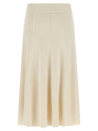 Zimmermann Beige Viscose Midi Skirt