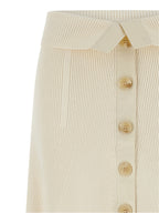 Zimmermann Beige Viscose Midi Skirt