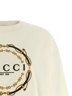 Gucci White Cotton Sweatshirt