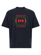Gucci Blue Cotton T-Shirt