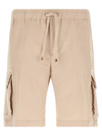Brunello Cucinelli Beige Linen Bermuda Shorts