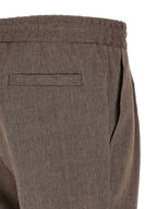 Brunello Cucinelli Brown Linen Bermuda Shorts