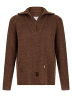 Maison Margiela Brown Linen Cardigan