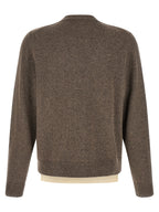 Maison Margiela Brown Virgin Wool Cardigan