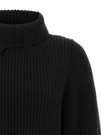Haikure Black Merino Wool Cardigan