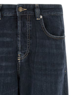 Diesel Blue Cotton Relaxed Fit Jeans