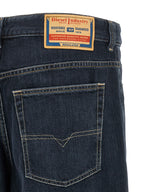 Diesel Blue Cotton Relaxed Fit Jeans