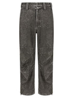 Diesel Gray Polyethylene Casual Pants