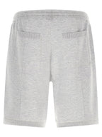 Brunello Cucinelli Gray Silk Bermuda Shorts