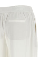 Brunello Cucinelli White Cotton Joggers (Workout Pants)