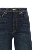 Khaite Blue Cotton Flared Jeans