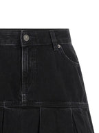 Diesel Blue Cotton Long Skirt