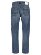 Department 5 Blue Cotton Relaxed Fit Jeans