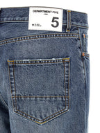 Department 5 Blue Cotton Relaxed Fit Jeans