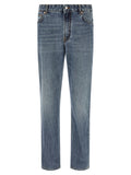 Department 5 Blue Cotton Relaxed Fit Jeans
