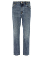 Department 5 Blue Cotton Relaxed Fit Jeans
