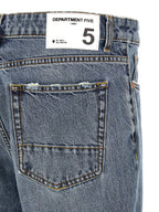 Department 5 Blue Cotton Relaxed Fit Jeans