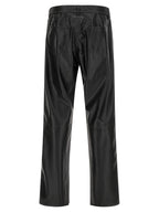 MM6 Maison Margiela Black Polyester Casual Pants