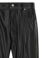 MM6 Maison Margiela Black Polyester Casual Pants