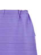 PLEATS PLEASE ISSEY MIYAKE Purple Polyester Midi Skirt