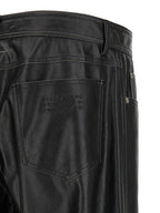 MM6 Maison Margiela Black Polyester Casual Pants