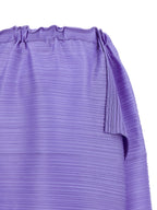 PLEATS PLEASE ISSEY MIYAKE Purple Polyester Midi Skirt