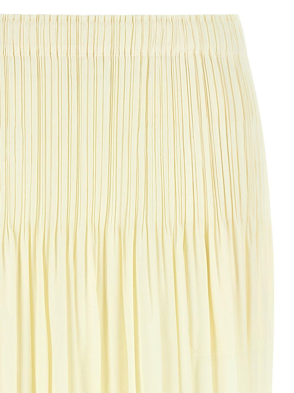 PLEATS PLEASE ISSEY MIYAKE Bicolor Polyester Midi Skirt