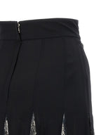 Dolce & Gabbana Black Silk Midi Skirt